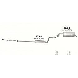 Achterdemper HYUNDAI