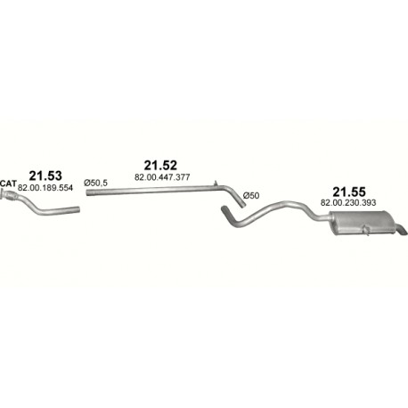 Achterdemper Renault