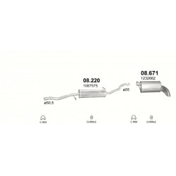 Middendemper FORD. VW. SEAT