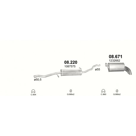 Middendemper FORD. VW. SEAT