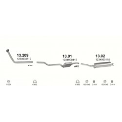 Achterdemper MERCEDES