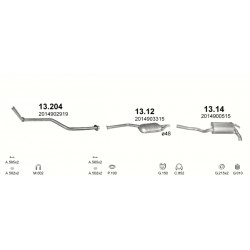 Achterdemper MERCEDES