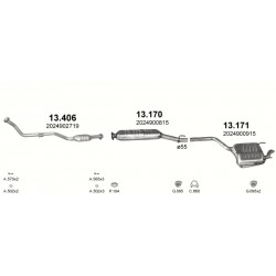 Achterdemper MERCEDES