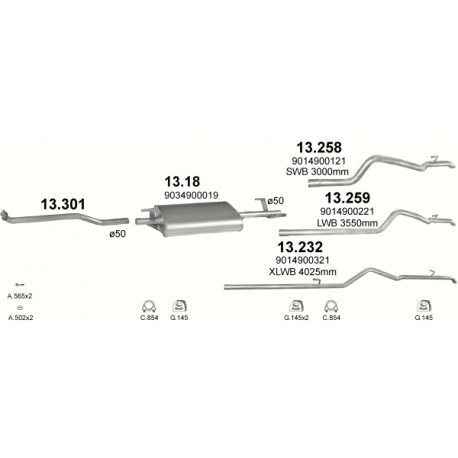 Middendemper MERCEDES