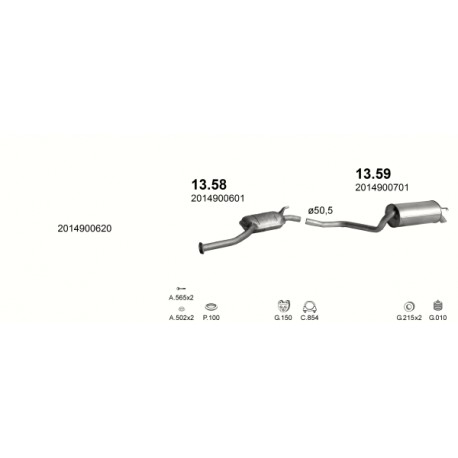 Middendemper MERCEDES