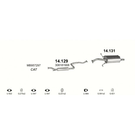 Middendemper MITSUBISHI