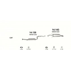 Achterdemper MITSUBISHI