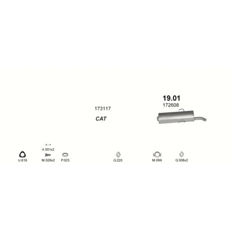 Achterdemper PEUGEOT