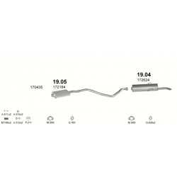 Achterdemper PEUGEOT