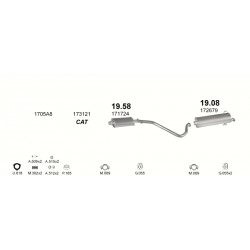 Achterdemper PEUGEOT