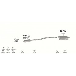 Achterdemper PEUGEOT