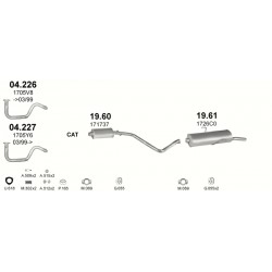 Achterdemper PEUGEOT