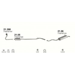 Achterdemper RENAULT