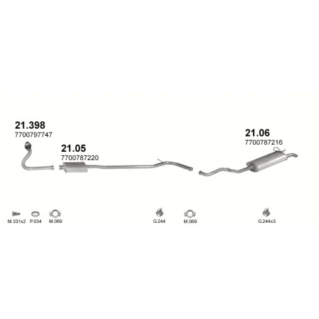 Achterdemper RENAULT