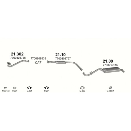 Achterdemper RENAULT