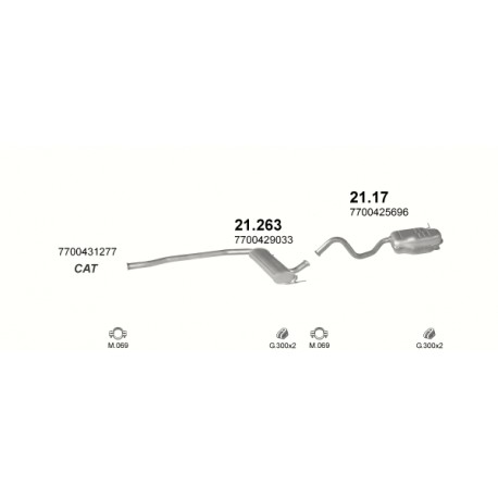 Achterdemper RENAULT