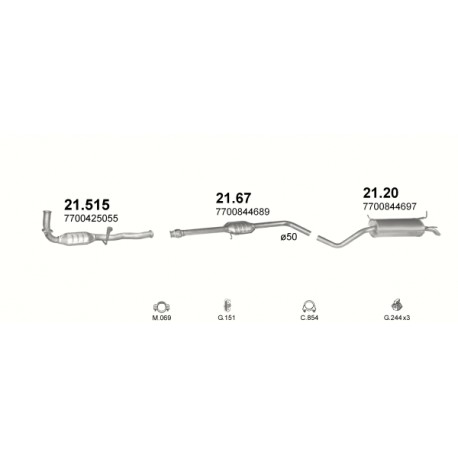 Achterdemper RENAULT