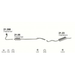 Achterdemper RENAULT