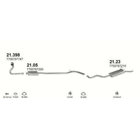 Achterdemper RENAULT