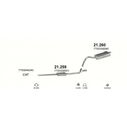 Achterdemper RENAULT