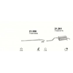 Achterdemper RENAULT