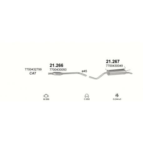 Achterdemper RENAULT