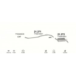 Achterdemper Renault