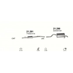 Achterdemper RENAULT