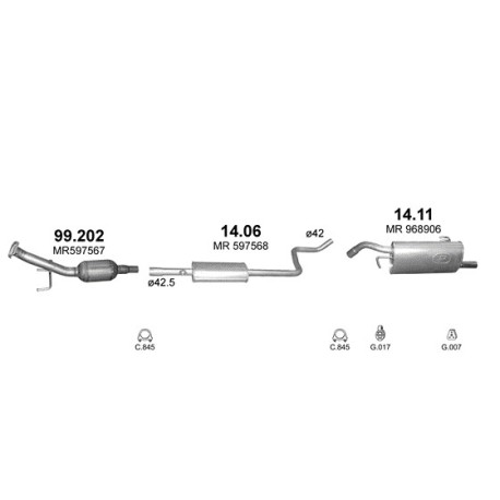 Middendemper Mitsubishi