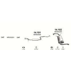 Achterdemper Mitsubishi