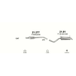 Achterdemper Renault