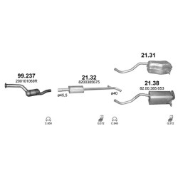 Achterdemper Renault