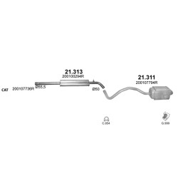 Achterdemper Renault