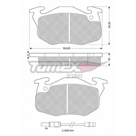 Remblokken PSA. RENAULT