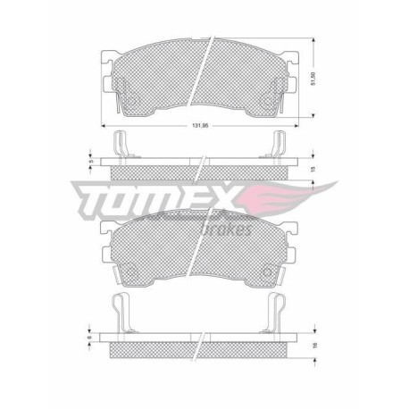 Remblokken FORD. MAZDA