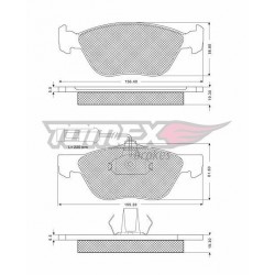 Remblokken FIAT. ALFA