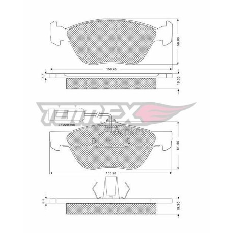 Remblokken FIAT. ALFA