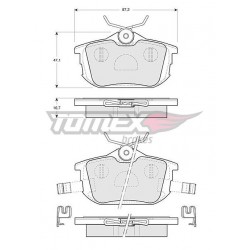 Remblokken MITSUBISHI. VOLVO