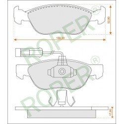 Remblokken FIAT. ALFA