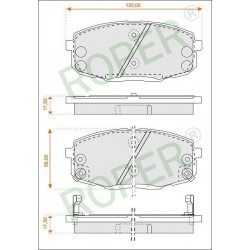 Remblokken KIA Hyundai