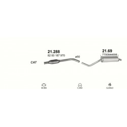 Achterdemper Renault