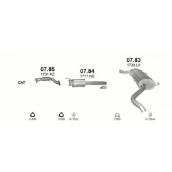 Achterdemper PSA FIAT