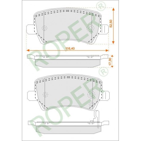 Remblokken Opel Suzuki