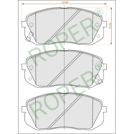 Remblokken Hyundai Kia