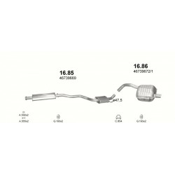 Achterdemper Alfa Romeo