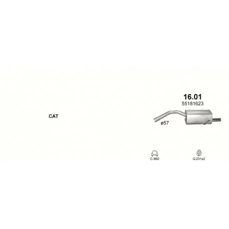 Achterdemper Alfa Romeo