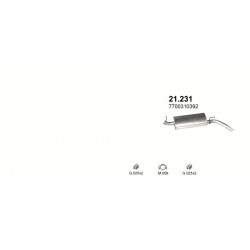 Achterdemper Renault