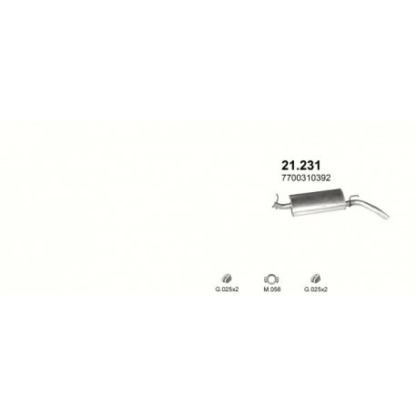 Achterdemper Renault