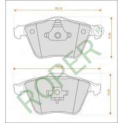Remblokken Volvo Opel