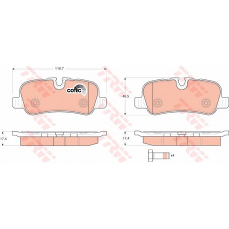 Remblokken Landrover